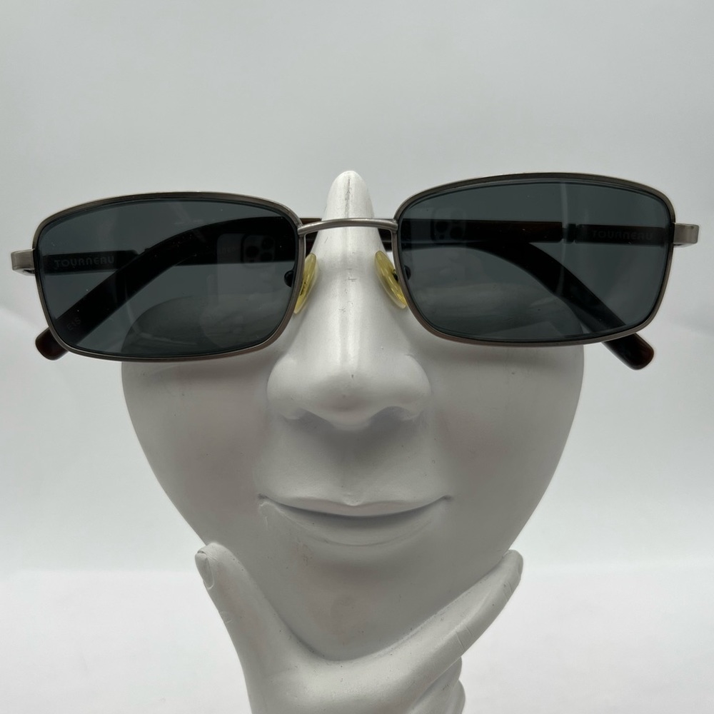 Vintage Tourneau Gray Rectangular Sunglasses Frames